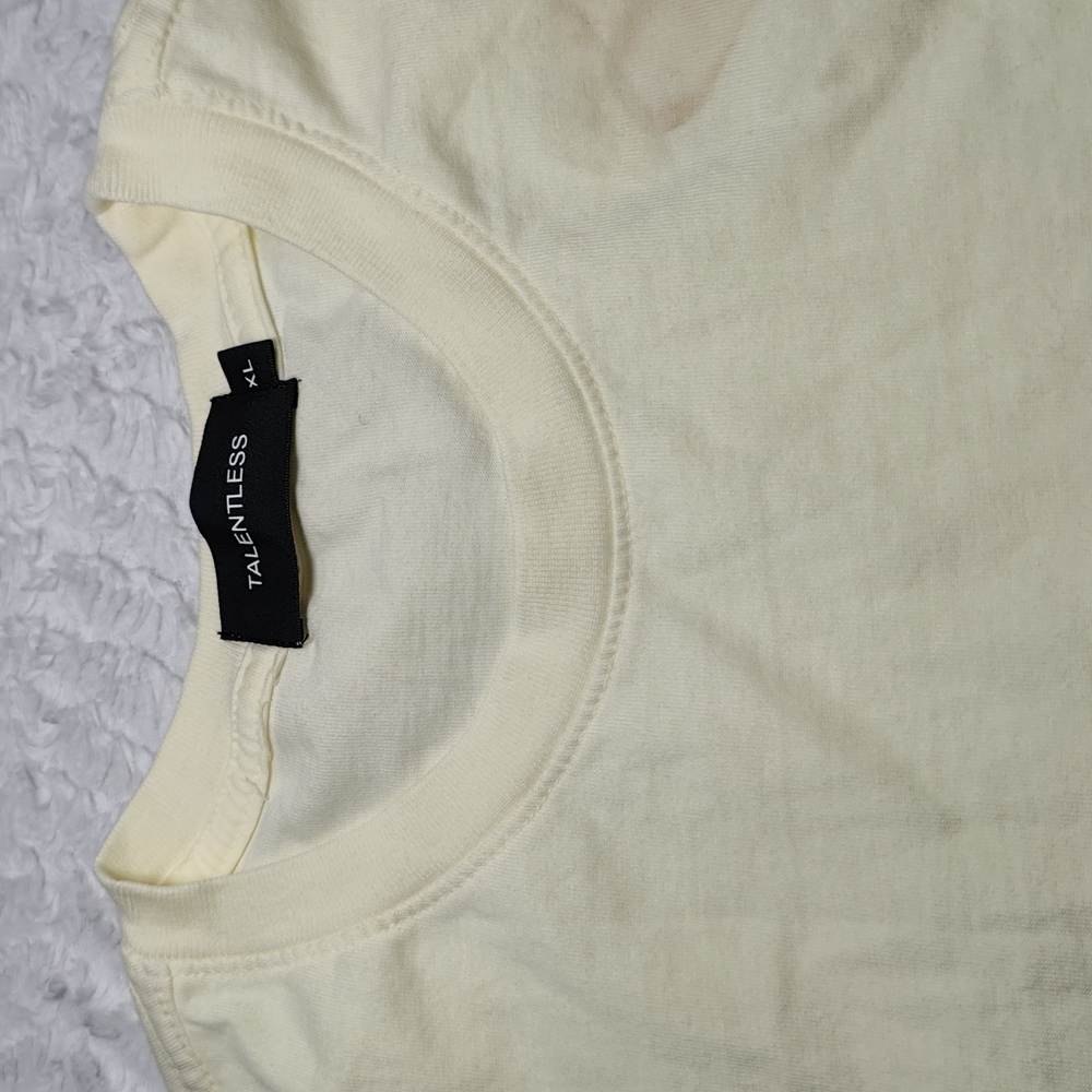 509. Talentless Drop Shoulder Tee | Color: Yellow - Picture 4 of 9